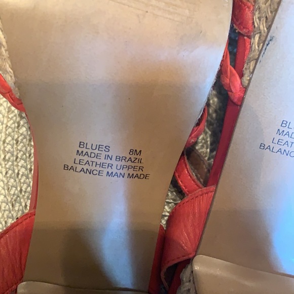 Carlos by Carlos Santana red espadrille platform heels - Picture 5 of 7